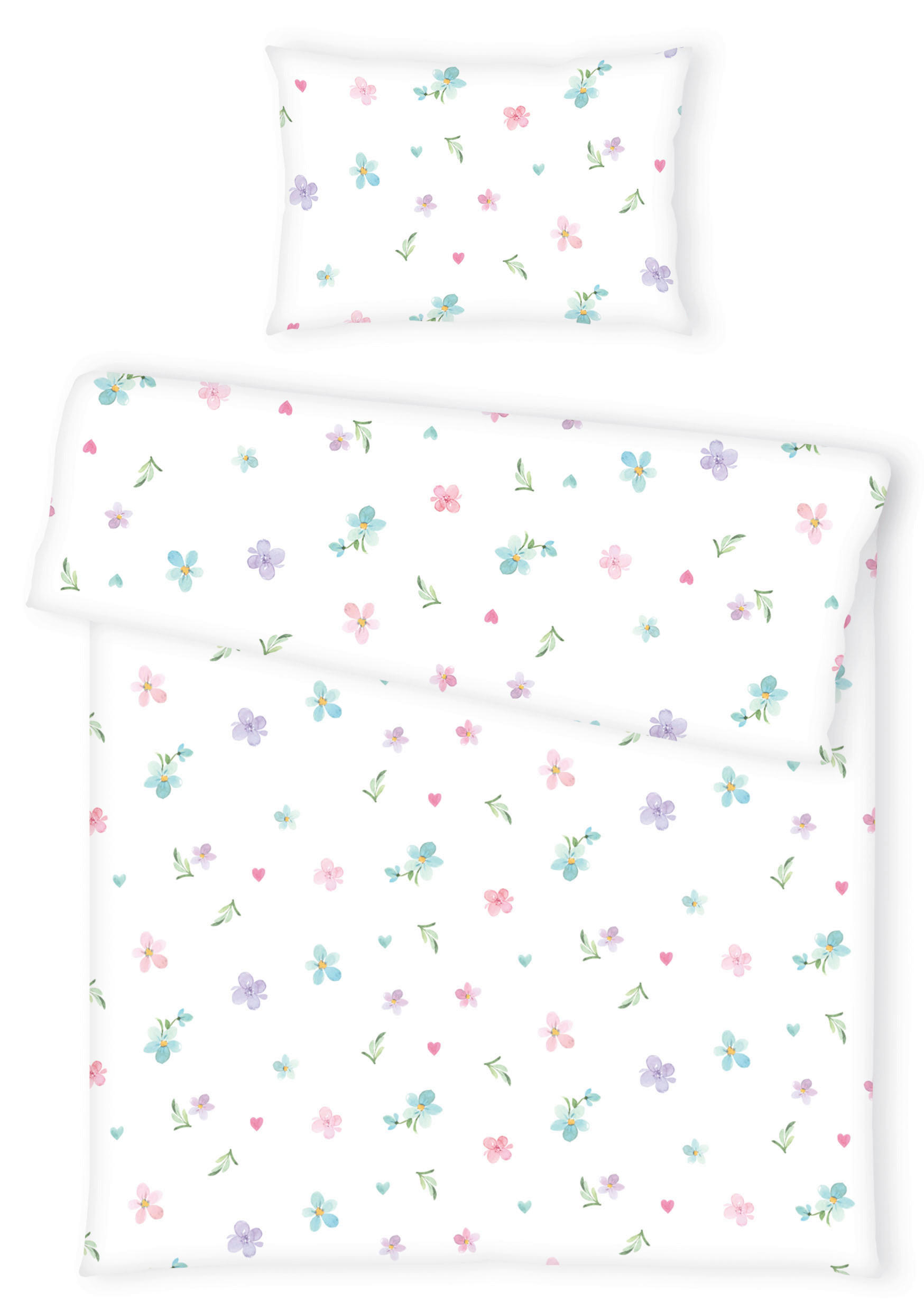 BABYBETTWÄSCHE Little Turtle Renforcé 100/135 cm  - Multicolor, Basics, Textil (100/135cm) - baby best