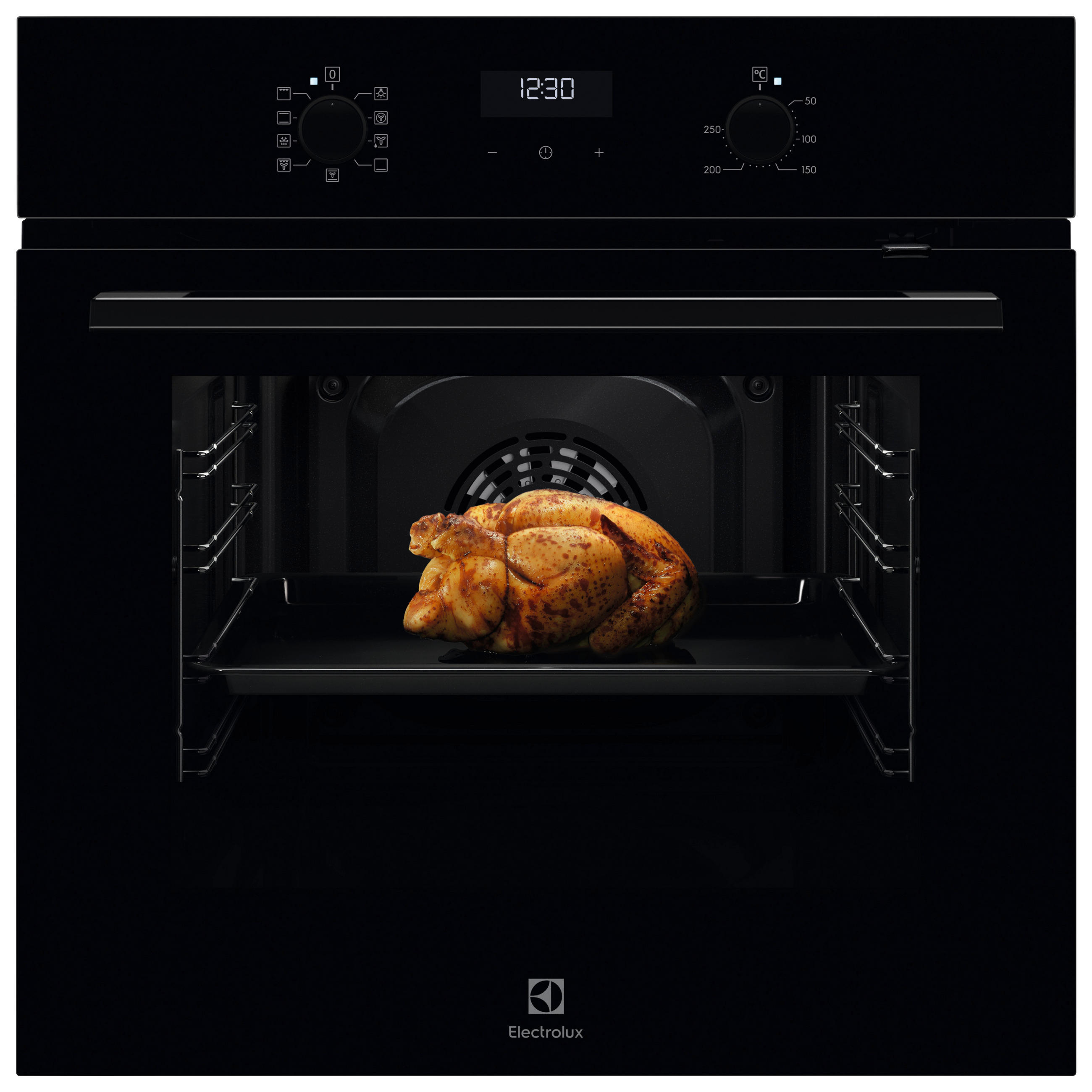 EINBAUBACKOFEN EOK4B0K1  - Schwarz, Basics, Glas (59,5/59,4/54,8cm) - Electrolux