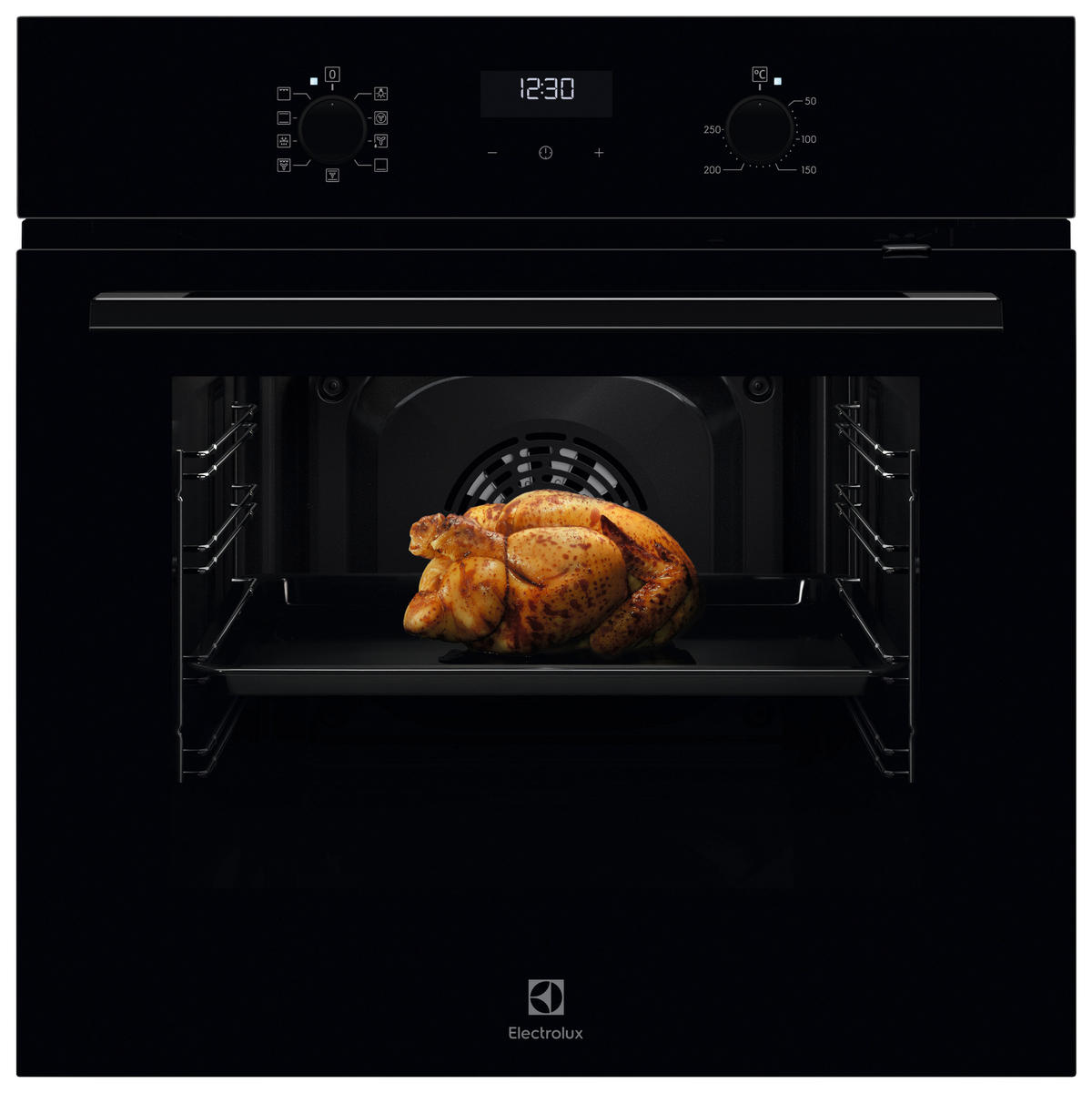 EINBAUBACKOFEN EOK4B0K1  - Schwarz, Basics, Glas (59,5/59,4/54,8cm) - Electrolux