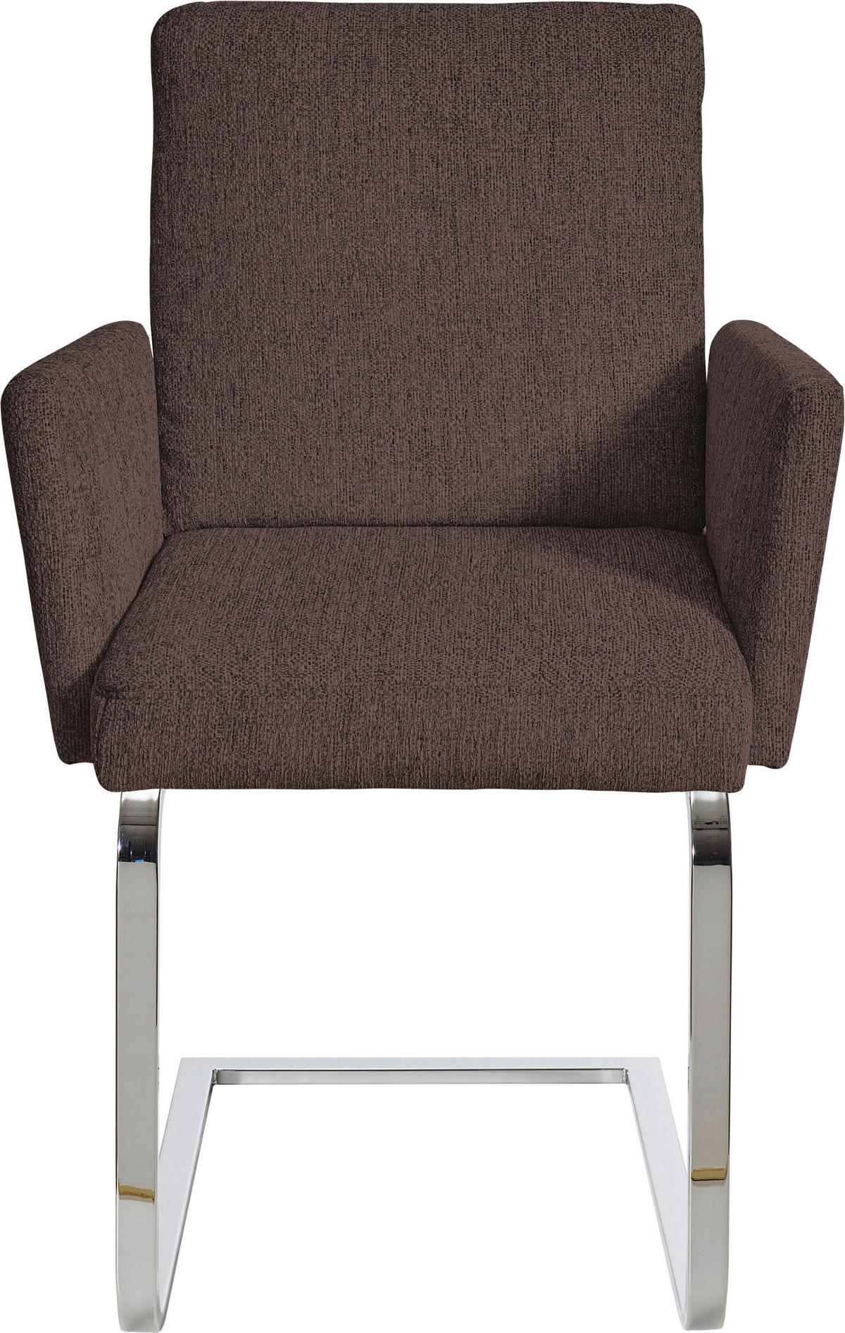 ARMLEHNSTUHL  in Stahl Chenille  - Chromfarben/Dunkelbraun, Design, Textil/Metall (60/92/60cm) - Dieter Knoll