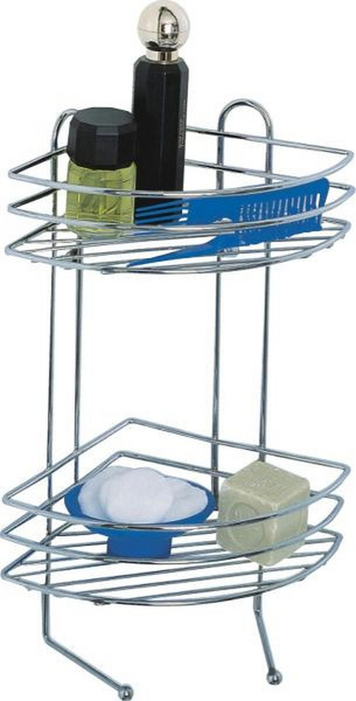 DUSCHREGAL - Chromfarben, Basics, Metall (29/45/23cm) - Sadena