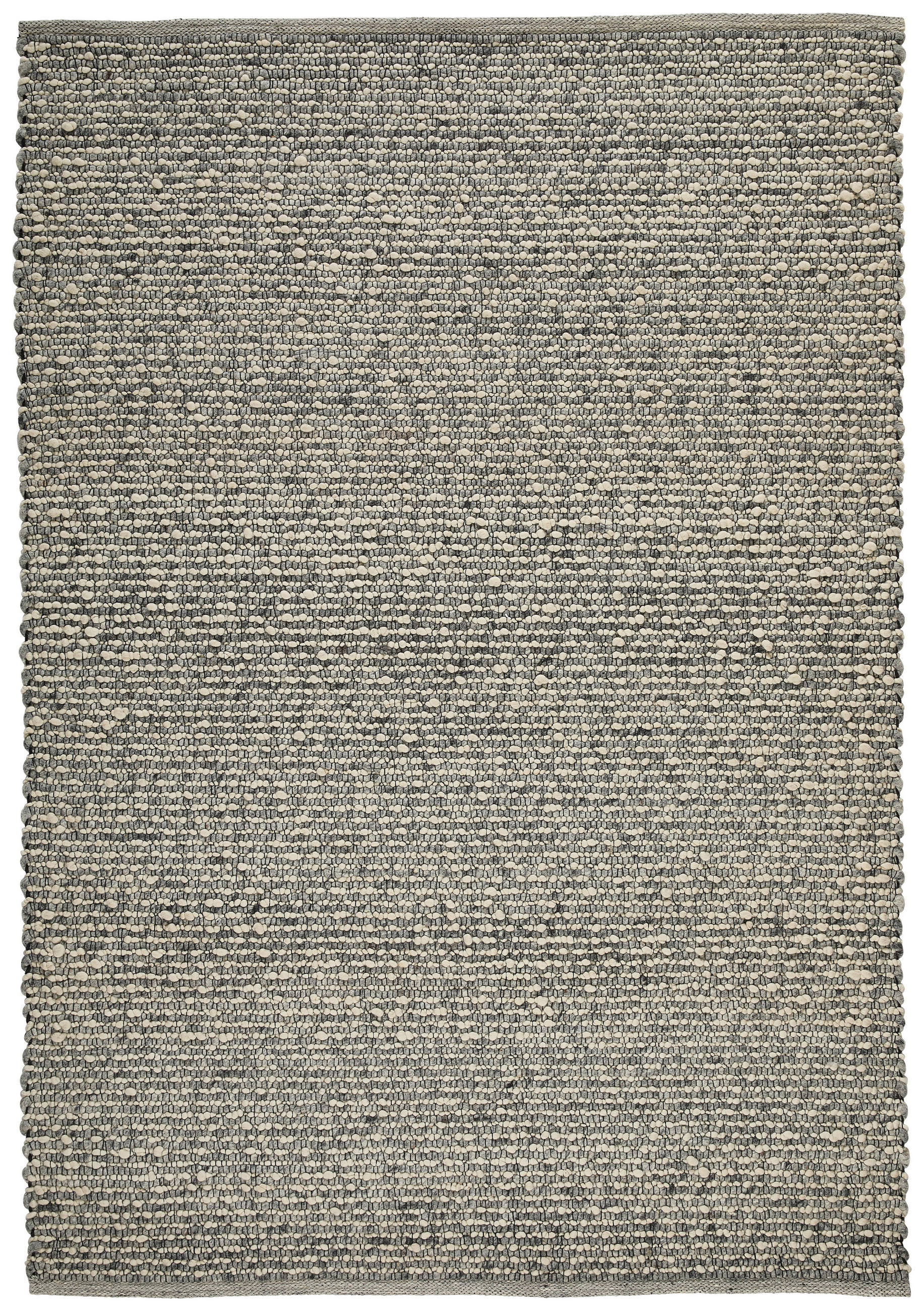 Linea Natura Handwebteppich Grau 160x230 cm