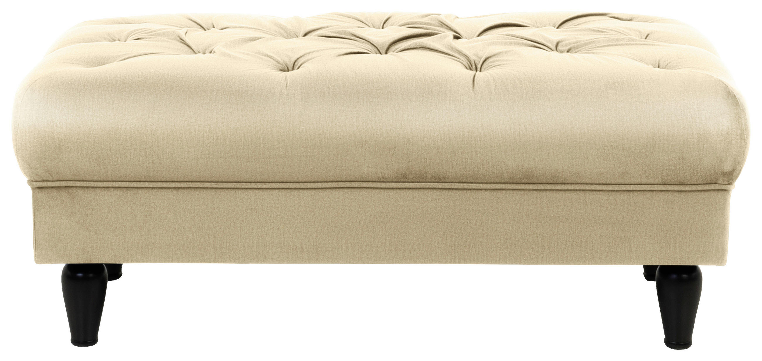 Thumbnail - Mid.you Hocker, Beige, Textil, Buche, vollmassiv, rechteckig, 110x44x56 cm, Made in EU, Wohnzimmer, Hocker, Sitzhocker