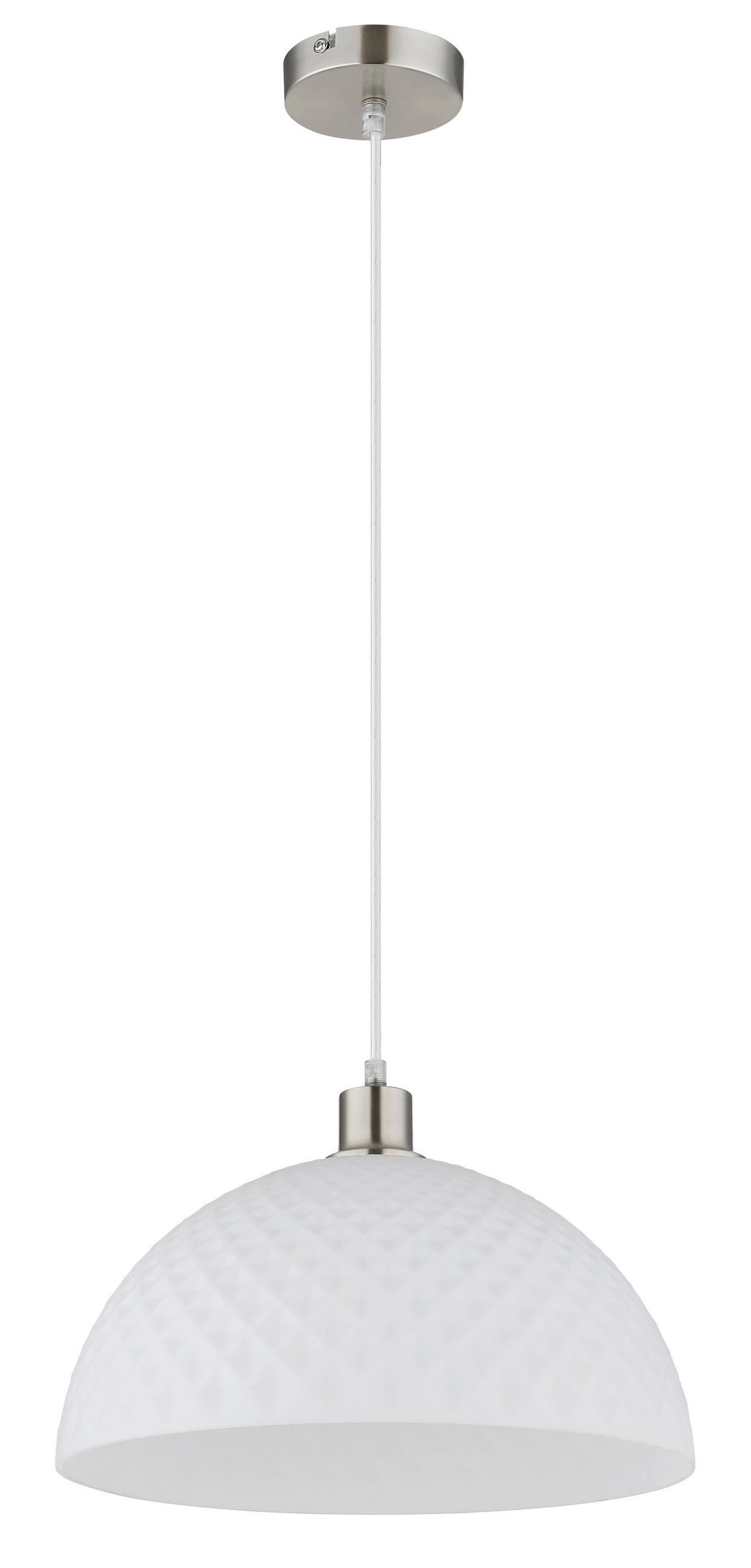 HÄNGELEUCHTE 35/120 cm  - Opal/Schwarz, Design, Glas/Kunststoff (35/120cm) - Globo