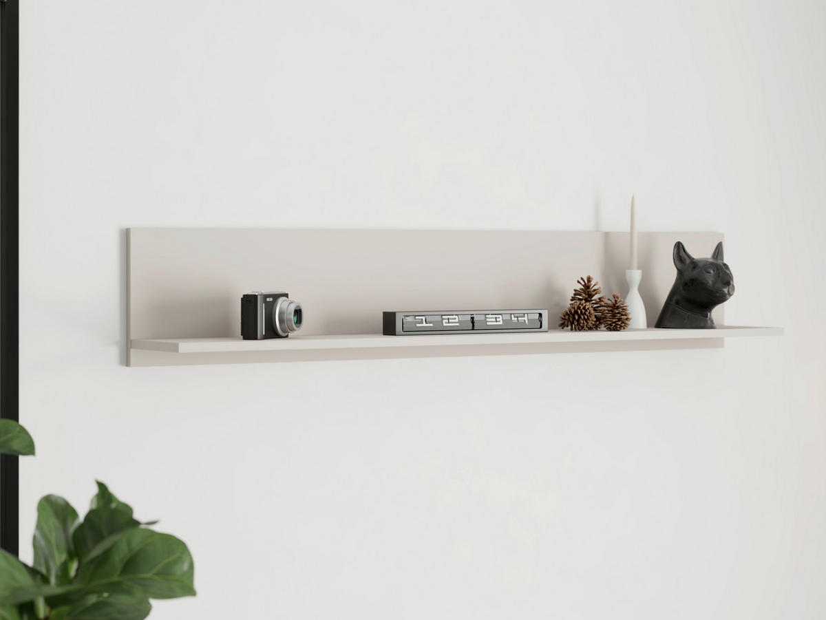 POLICA ZIDNA kašmir  drvni materijal  - kašmir, Moderno, drvni materijal (137,5/19,5/24cm)