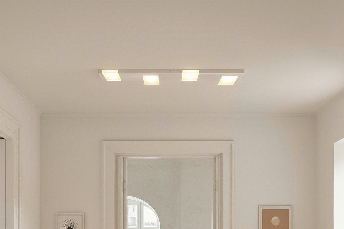 LED-DECKENLEUCHTE 72/12/3 cm   - Grau, Design, Metall (72/12/3cm) - BOPP