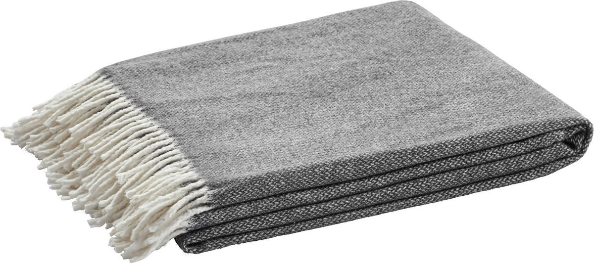 WOHNDECKE RELAX  - Anthrazit/Creme, KONVENTIONELL, Textil (140/200cm) - Schöner Wohnen