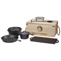 DUTCH-OVEN-SET  Schwarz  - Schwarz, Trend, Metall - Echtwerk