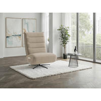 RELAXSESSEL Textil Taupe  - Taupe/Schwarz, Basics, Textil/Metall (80/109/98cm) - Sit & More