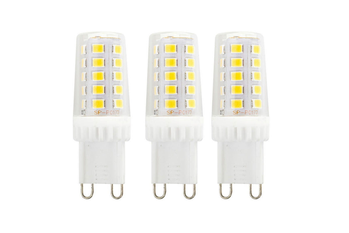 LED-LEUCHTMITTEL   G9 3,5 W  - Transparent/Weiß, Basics, Kunststoff (1,6/4,9cm) - Boxxx