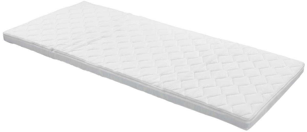 Topper Sigma 120/200 cm Höhe ca. 8 cm  - Weiß, Textil (120/200cm) - Primatex