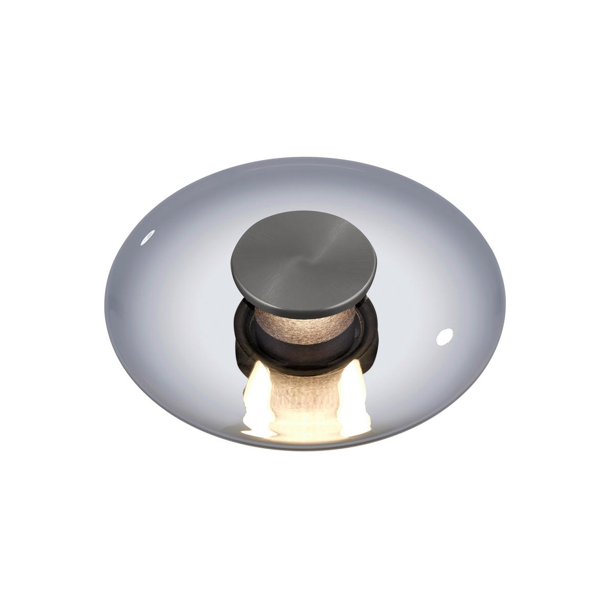 LED-DECKENLEUCHTE Pure Vitrum 22/22/8,2 cm   - Grau, Design, Glas/Kunststoff (22/22/8,2cm) - Neuhaus PURE