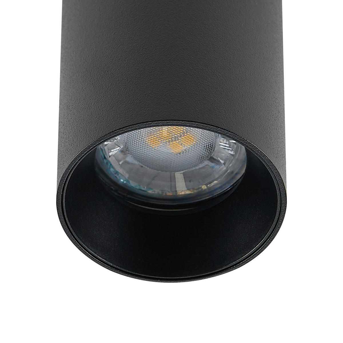 DECKENSTRAHLER Can 6/6/10,5 cm   - Schwarz, Design, Metall (6/6/10,5cm)