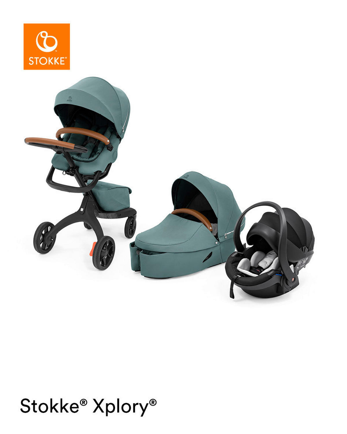 DEČJA KOLICA  Xplory X  - crna/petrolej plava, Osnovno, tekstil/metal (56/131/100,5cm) - Stokke