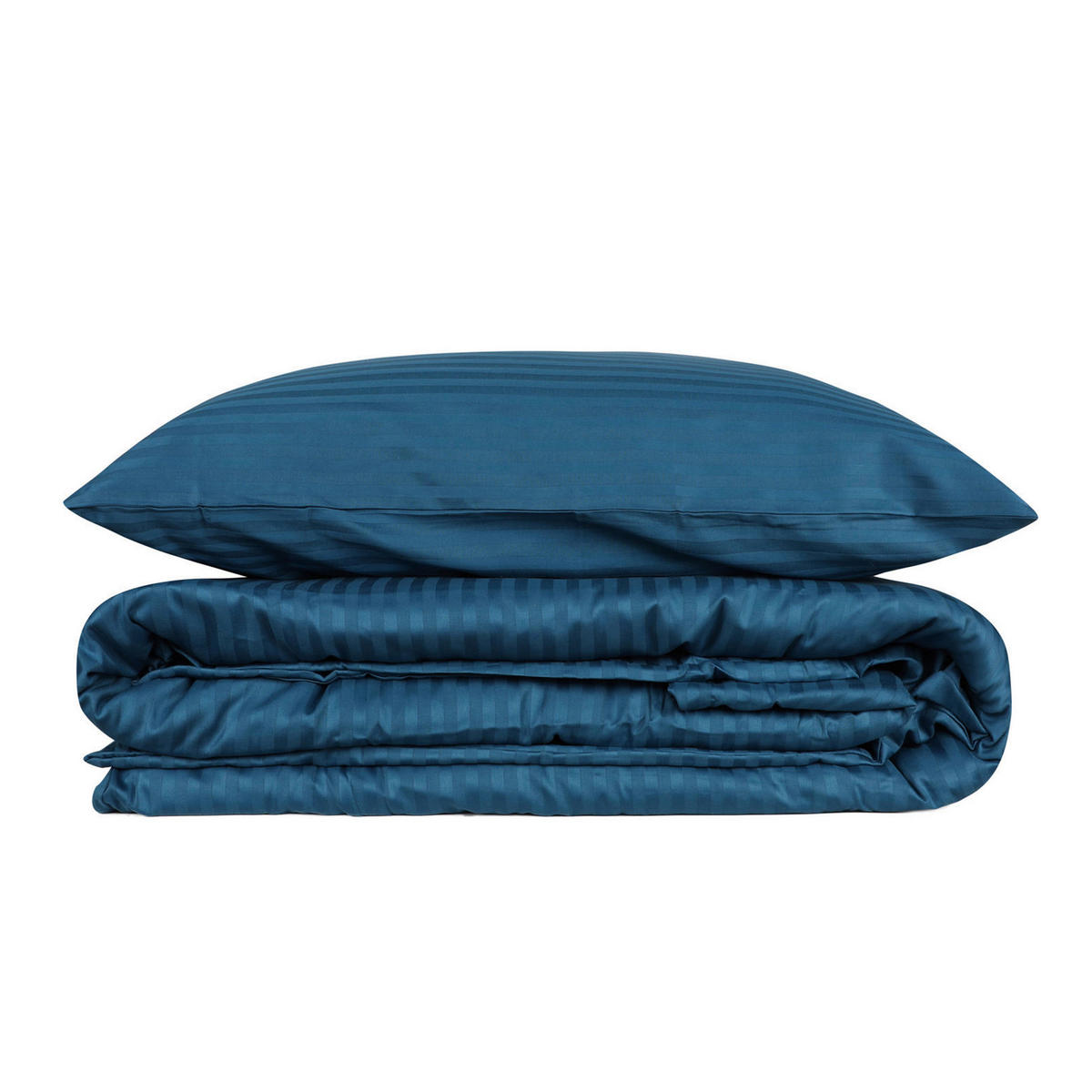 BETTWÄSCHE Satin 135/200 cm  - Blau, Basics, Textil (135/200cm)