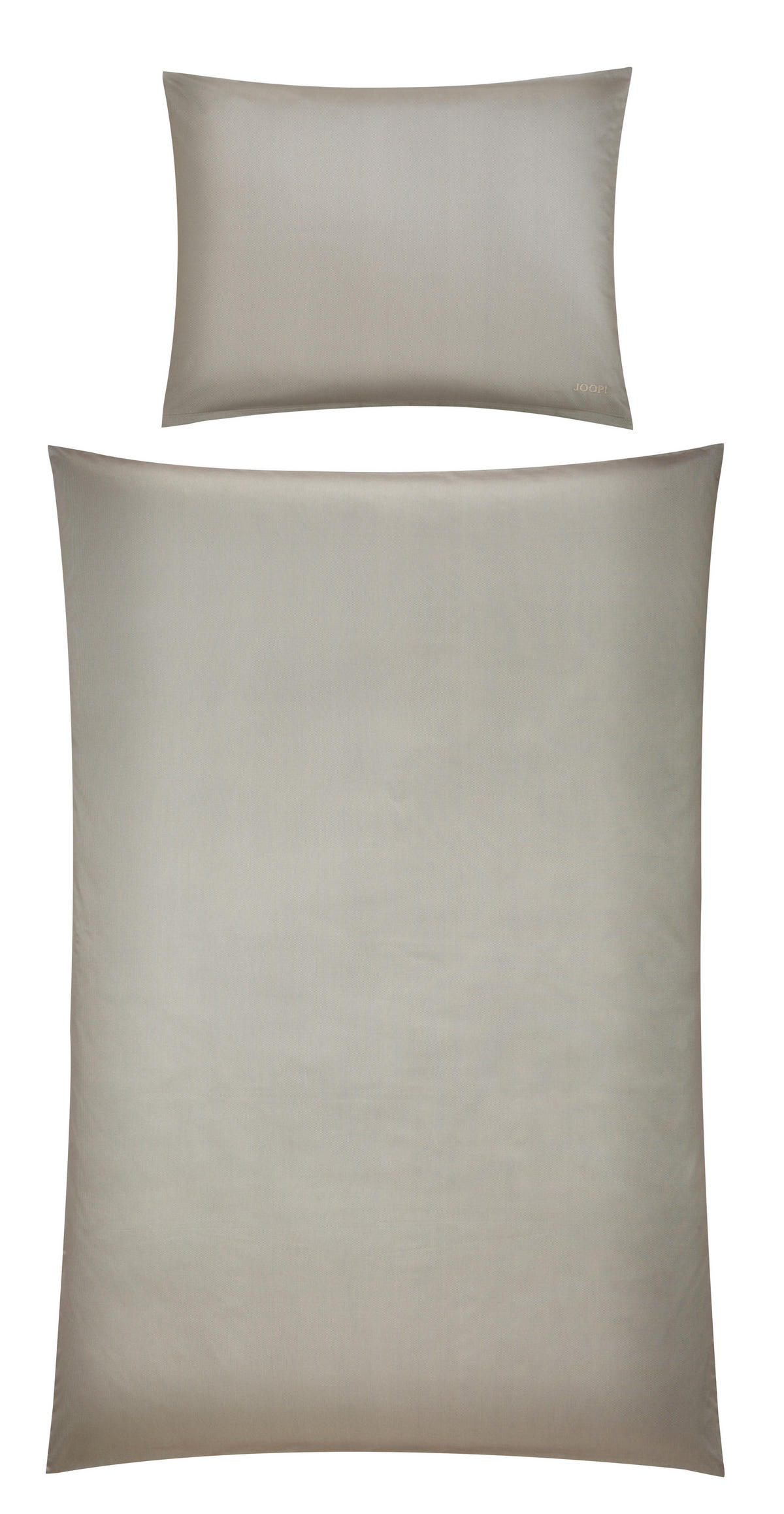 DUVETBEZUG Purity Makosatin 160/210 cm  - Beige/Braun, Design (160/210cm) - Joop!