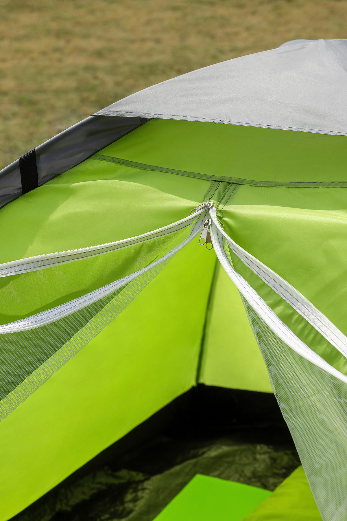 ZELT - Grün, Konventionell, Kunststoff/Textil (205/145/100cm) - Ambia Garden