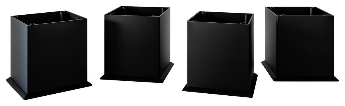 MIDISCHRANK 30/130/35 cm  - Eiche Wotan/Schwarz, MODERN, Holzwerkstoff/Kunststoff (30/130/35cm) - Held