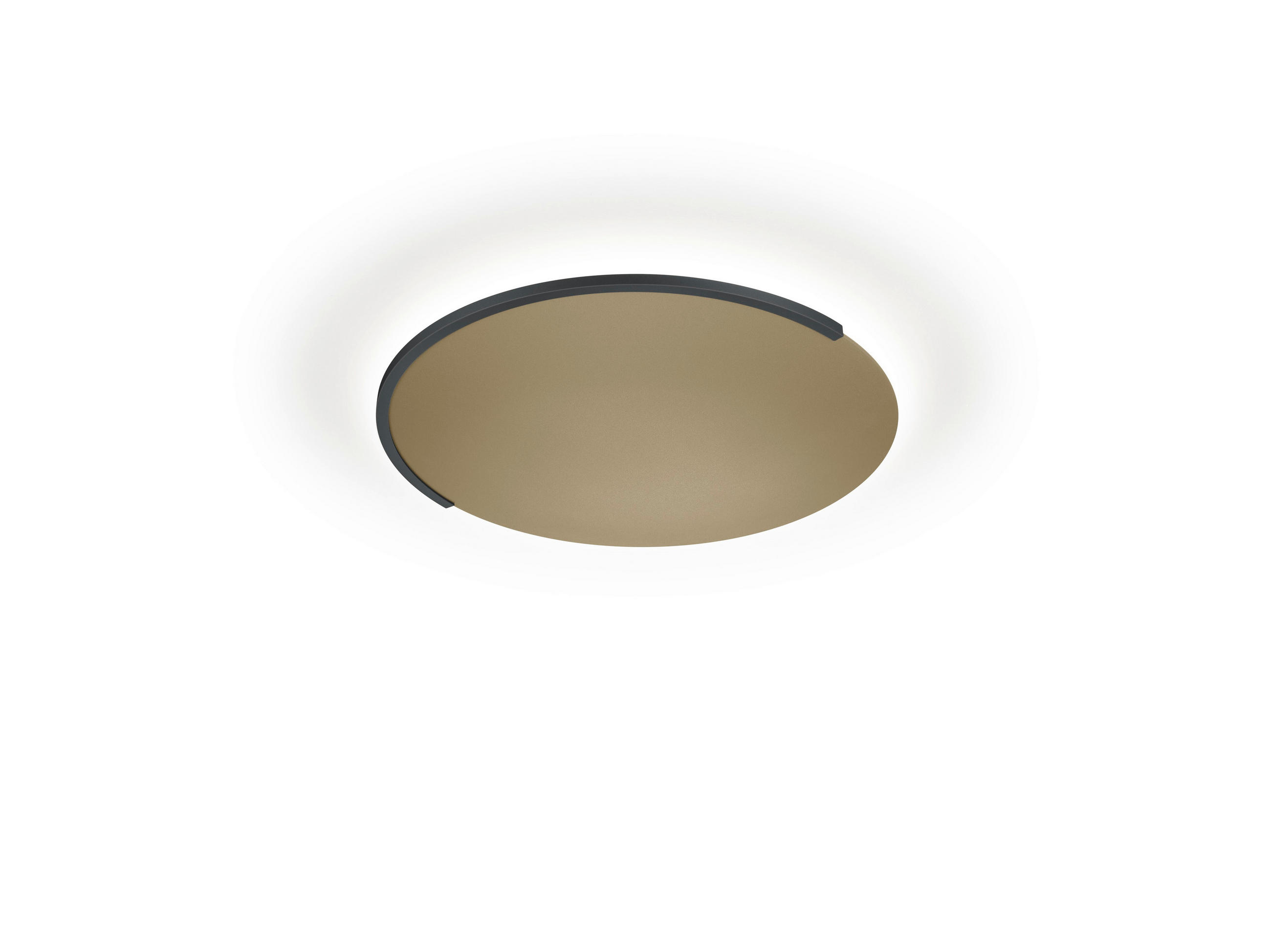 LED-DECKENLEUCHTE Astra-40 40 cm  - Bronzefarben, MODERN, Metall (40cm) - GKS Knapstein