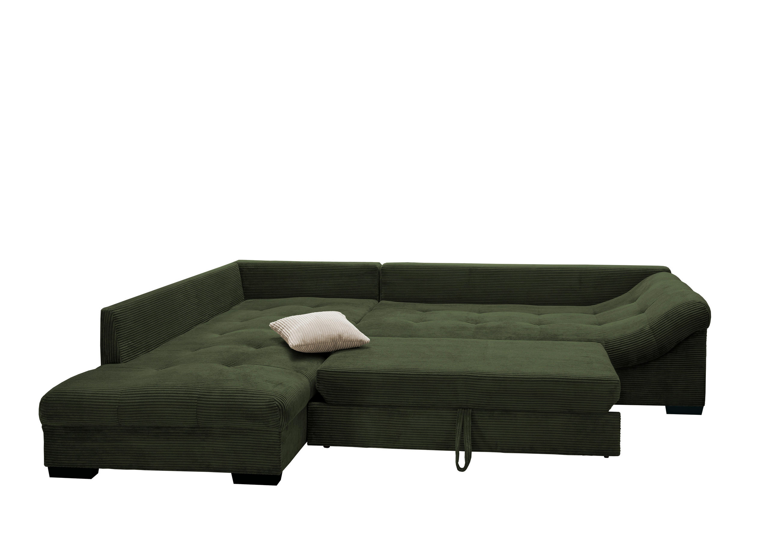 MID.YOU ROHOVÁ SEDAČKA, textil, tmavě zelená