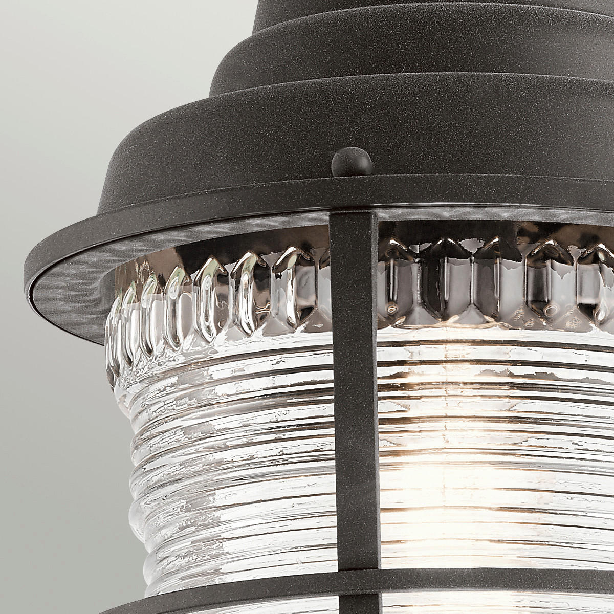 AUSSENHÄNGELEUCHTE - Zinkfarben, Konventionell, Glas/Metall (22.1/55.2cm) - Elstead Lighting