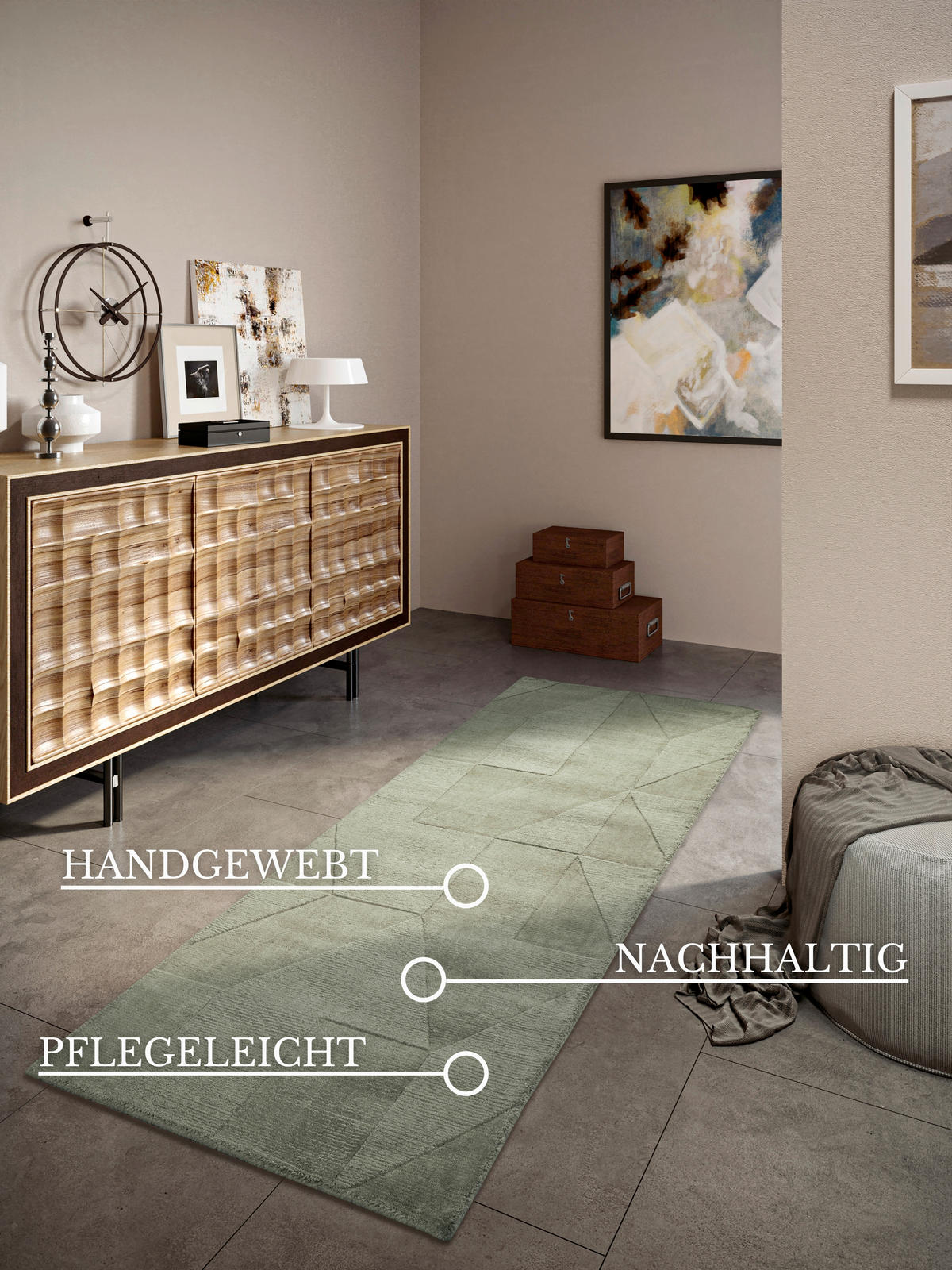 LÄUFER 80/250 cm Kollektion 1906  - Grün, Basics, Textil (80/250cm) - Villeroy & Boch