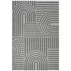 OUTDOORTEPPICH 60/110 cm Berlin Grau  - Grau, Basics, Kunststoff/Textil (60/110cm) - Novel