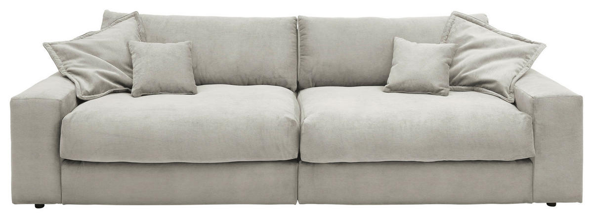 3-SITZER-SOFA KAMIL Cord Beige  - Beige/Schwarz, MODERN, Textil (298/95/122cm) - Livetastic