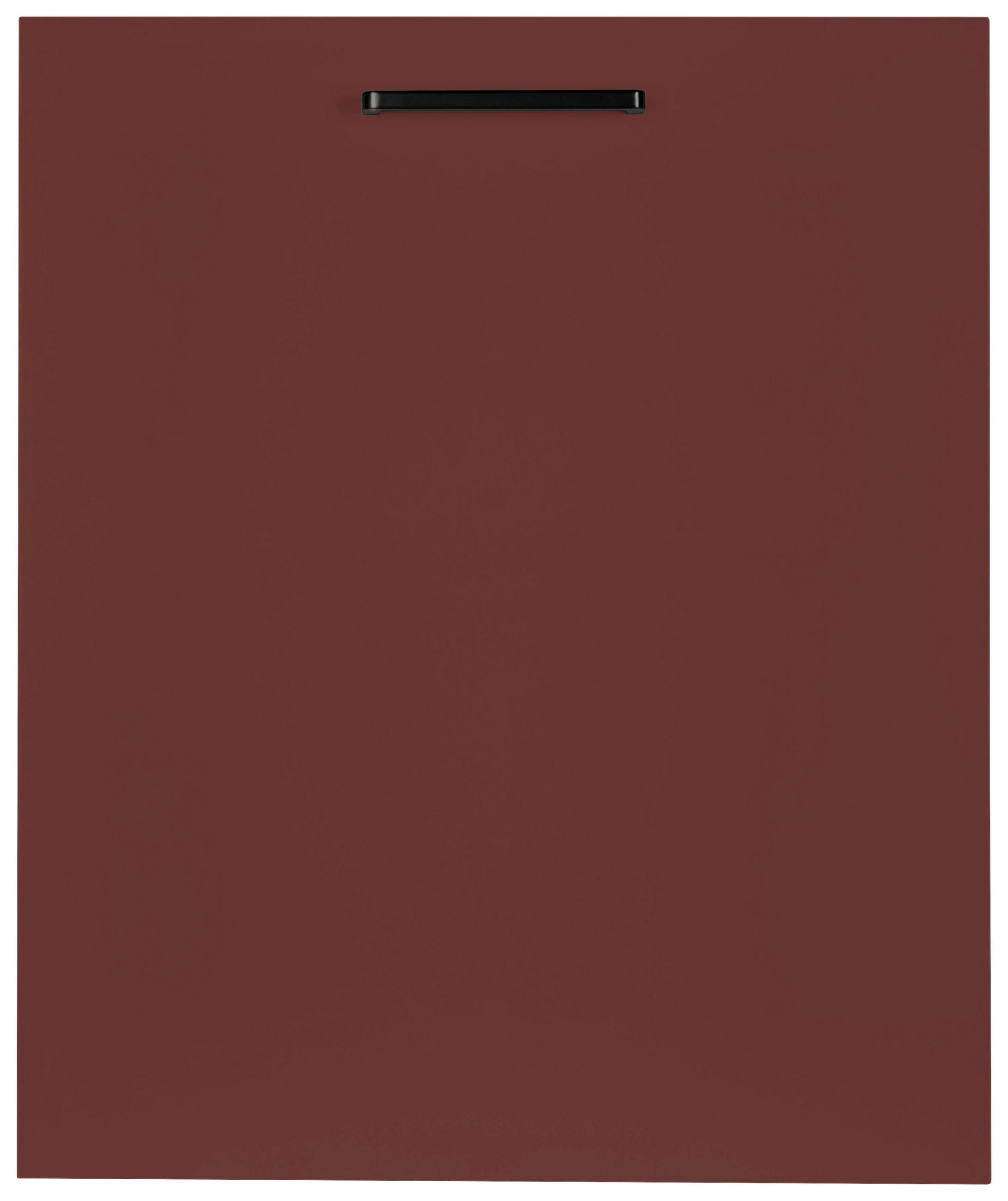GESCHIRRSPÜLERFRONT 60/72/1,9 cm  in Rot  - Rot/Schwarz, MODERN, Holzwerkstoff/Metall (60/72/1,9cm) - Nobilia