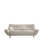 3-SITZER-SOFA in Chenille Beige  - Wildeiche/Beige, Modern, Holz/Textil (205/81/90cm) - MID.YOU
