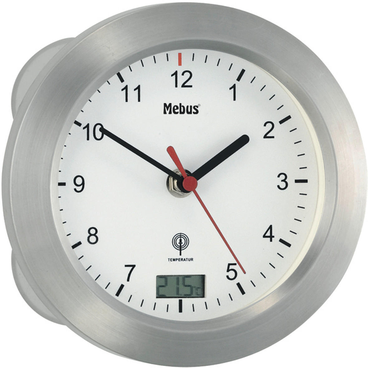 WANDUHR Silberfarben  - Silberfarben, Basics, Metall (17cm)