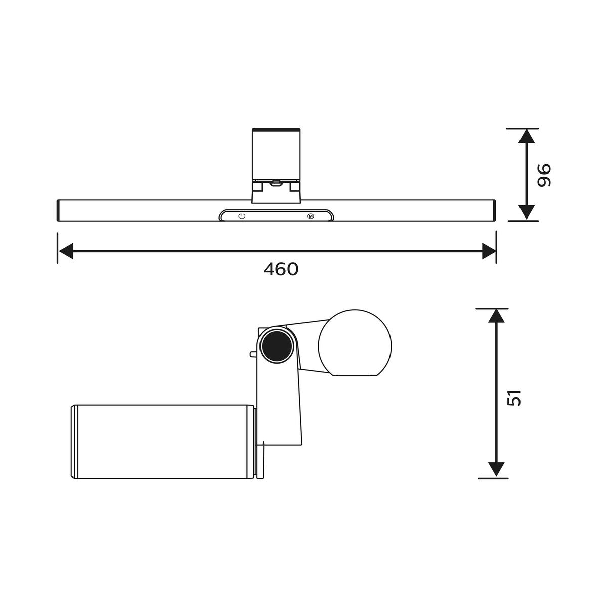 LED-WANDLEUCHTE 9,6/46/5,1 cm   - Basics (9,6/46/5,1cm) - Philips