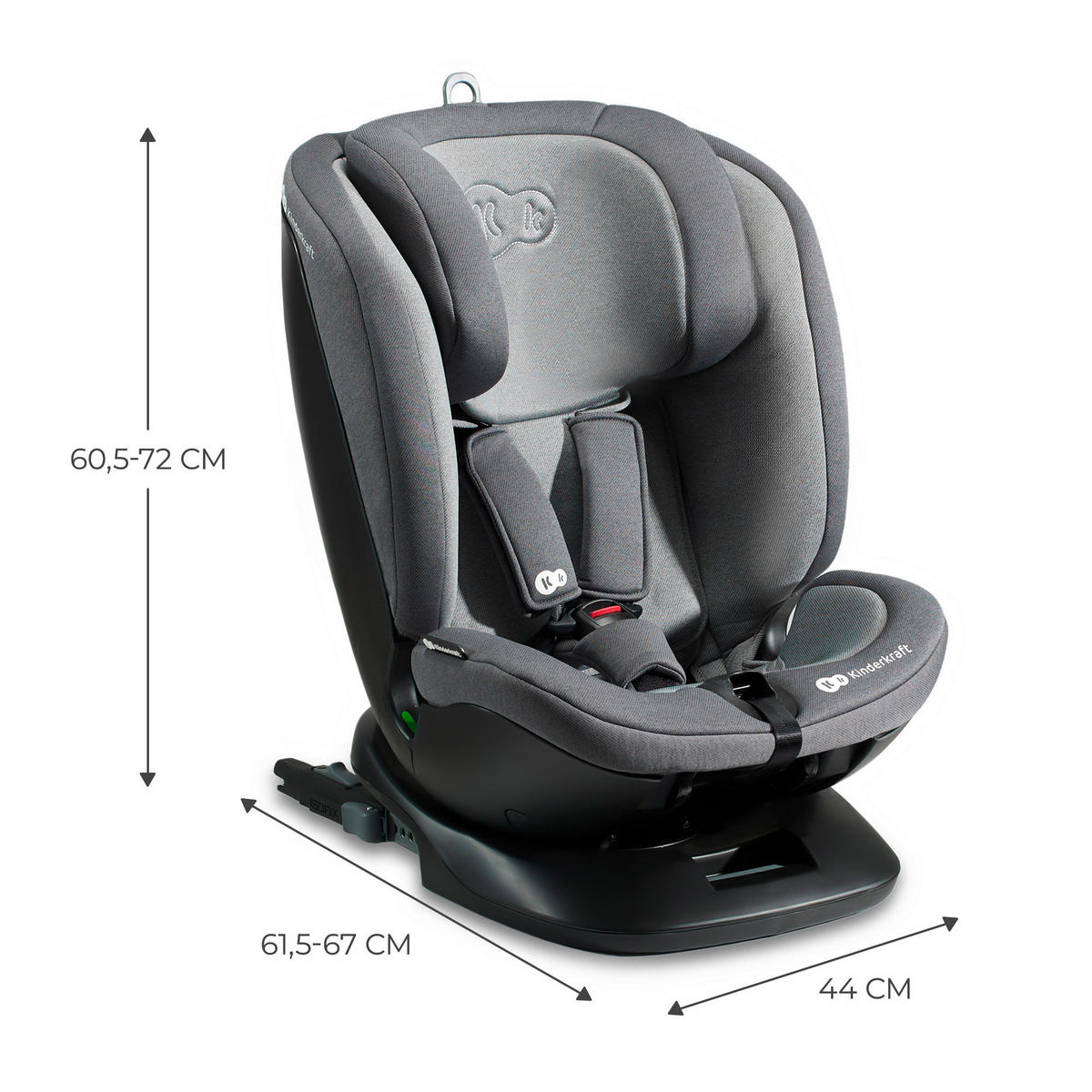 KINDERAUTOSITZ Xpedition 2 Grey   - Grau, Basics, Kunststoff (44/72/67cm) - kinderkraft