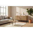 SIDEBOARD Bueno 160/80/40 cm  - Schwarz/Eiche Artisan, MODERN, Holzwerkstoff/Metall (160/80/40cm) - Xora