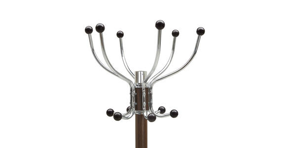 GARDEROBENSTÄNDER in Dunkelbraun 37/176/37 cm - Dunkelbraun, Basics, Kunststoff/Stein (37/176/37cm) - Xora