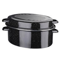 BRÄTER EMAILLE BRÄTER 13 L  - Schwarz, Basics, Metall (42/20cm) - GSW