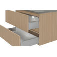 WASCHTISCHKOMBI 80 cm  - Eichefarben/Weiß, KONVENTIONELL, Keramik/Holzwerkstoff (80cm) - Xora