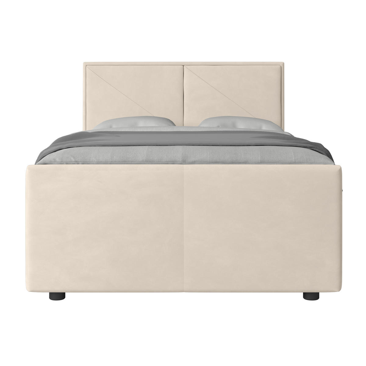 BOXSPRINGBETT 120/200 cm  in Weiß  - Weiß, MODERN, Holz/Kunststoff (120/200cm) - MID.YOU