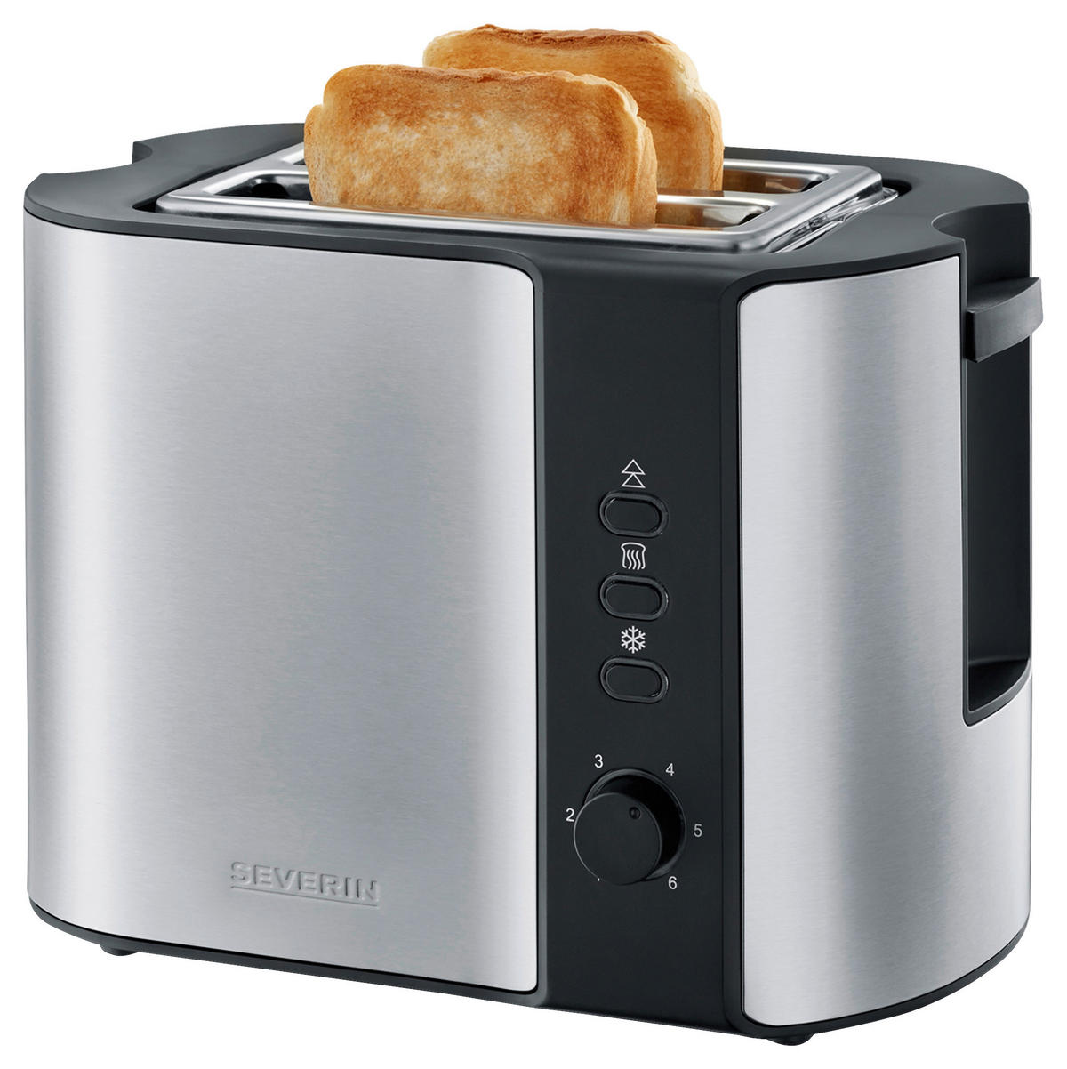 TOASTER  - Edelstahlfarben/Schwarz, Trend, Kunststoff (26,5/19,5/18cm) - Severin