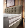 BOXSPRINGBETT 180/200 cm  in Schlammfarben  - Schlammfarben, KONVENTIONELL, Holz/Textil (180/200cm) - Dieter Knoll