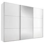 SCHWEBETÜRENSCHRANK  in Weiß  - Alufarben/Weiß, Holzwerkstoff/Metall (249/222/68cm) - Moderano