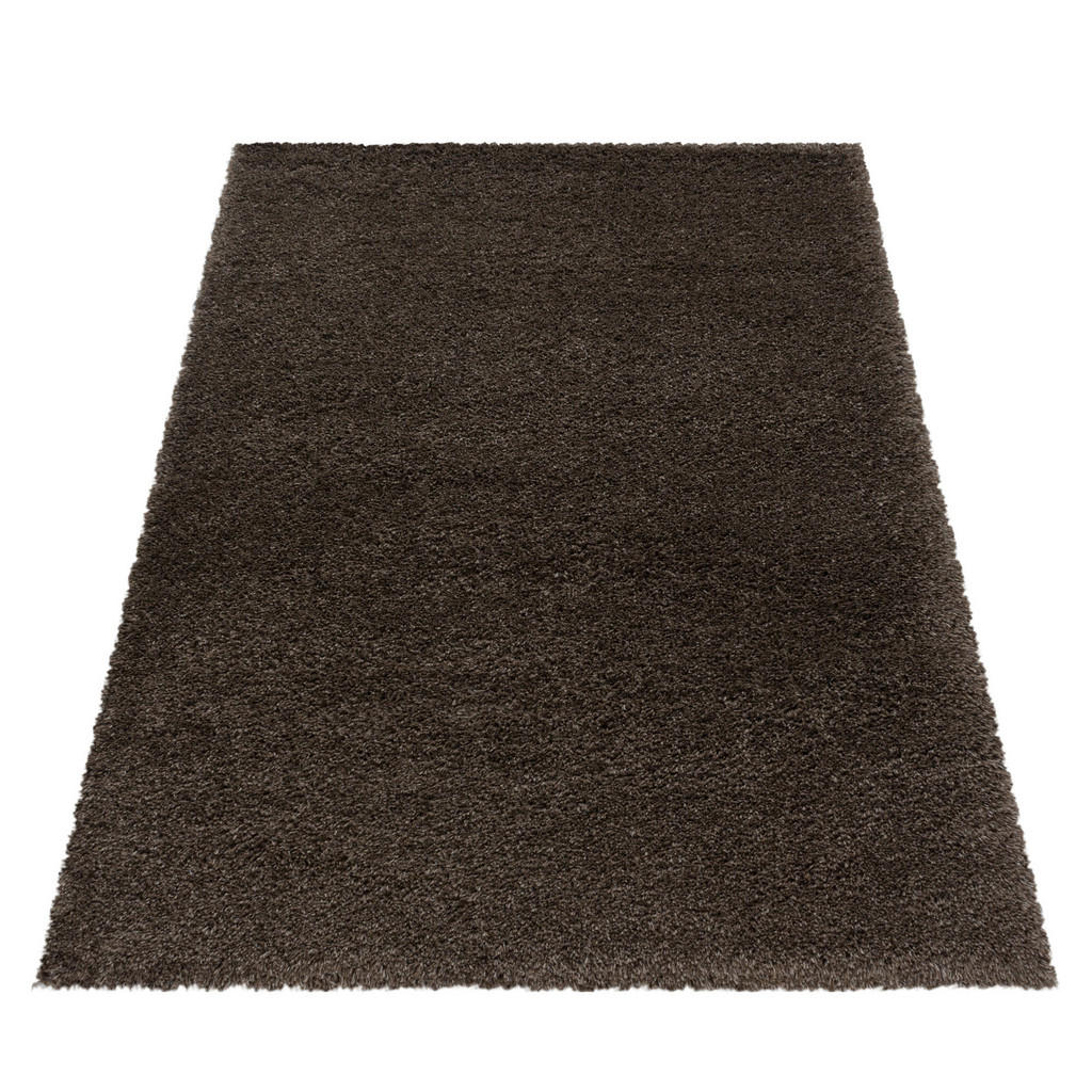 Thumbnail - Xxxl Hochflorteppich Fluffy 3500 Braun, Braun, Textil, Uni, rechteckig, 200x290 cm, Oeko-Tex® Standard 100, für Fußboden...