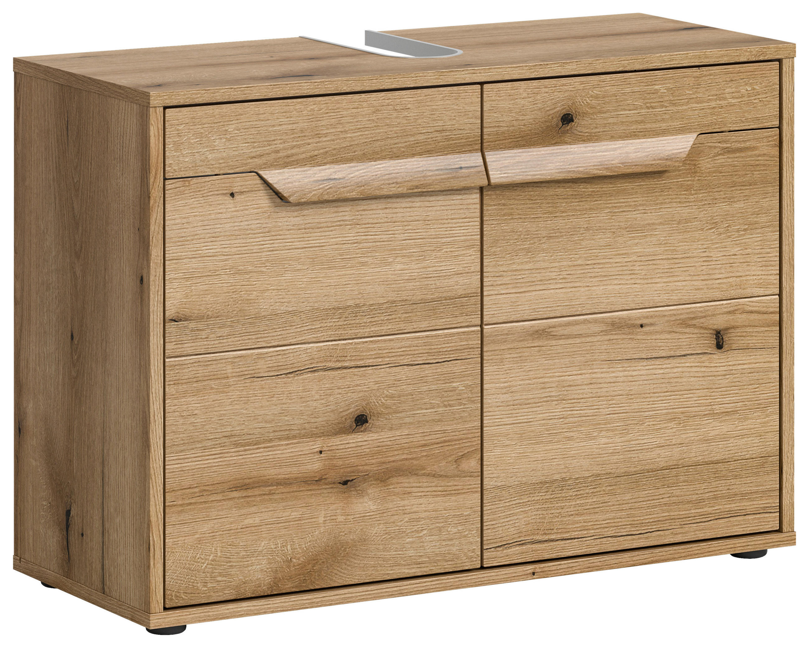 WASCHBECKENUNTERSCHRANK 84/60/34 cm  - Schwarz, MODERN, Holzwerkstoff (84/60/34cm) - MID.YOU