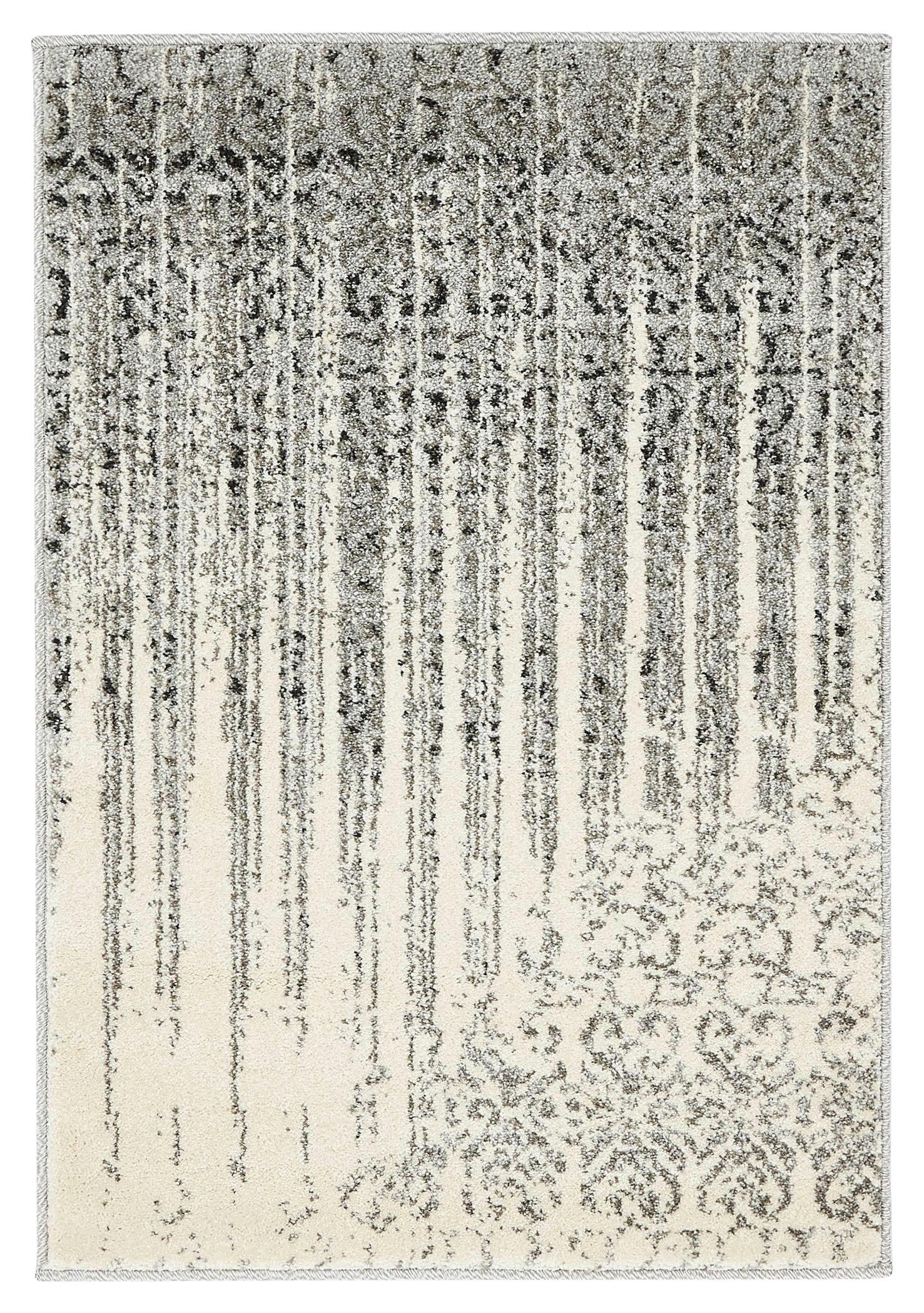 WEBTEPPICH  90/65 cm  Creme, Grau   - Creme/Grau, Basics, Textil (90/65cm)