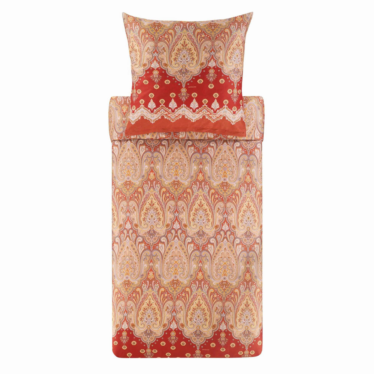 POSTELJNINA ISOLABELLA 140/200 cm saten rdeča  - rdeča, Konvencionalno, tekstil (140/200cm) - Bassetti