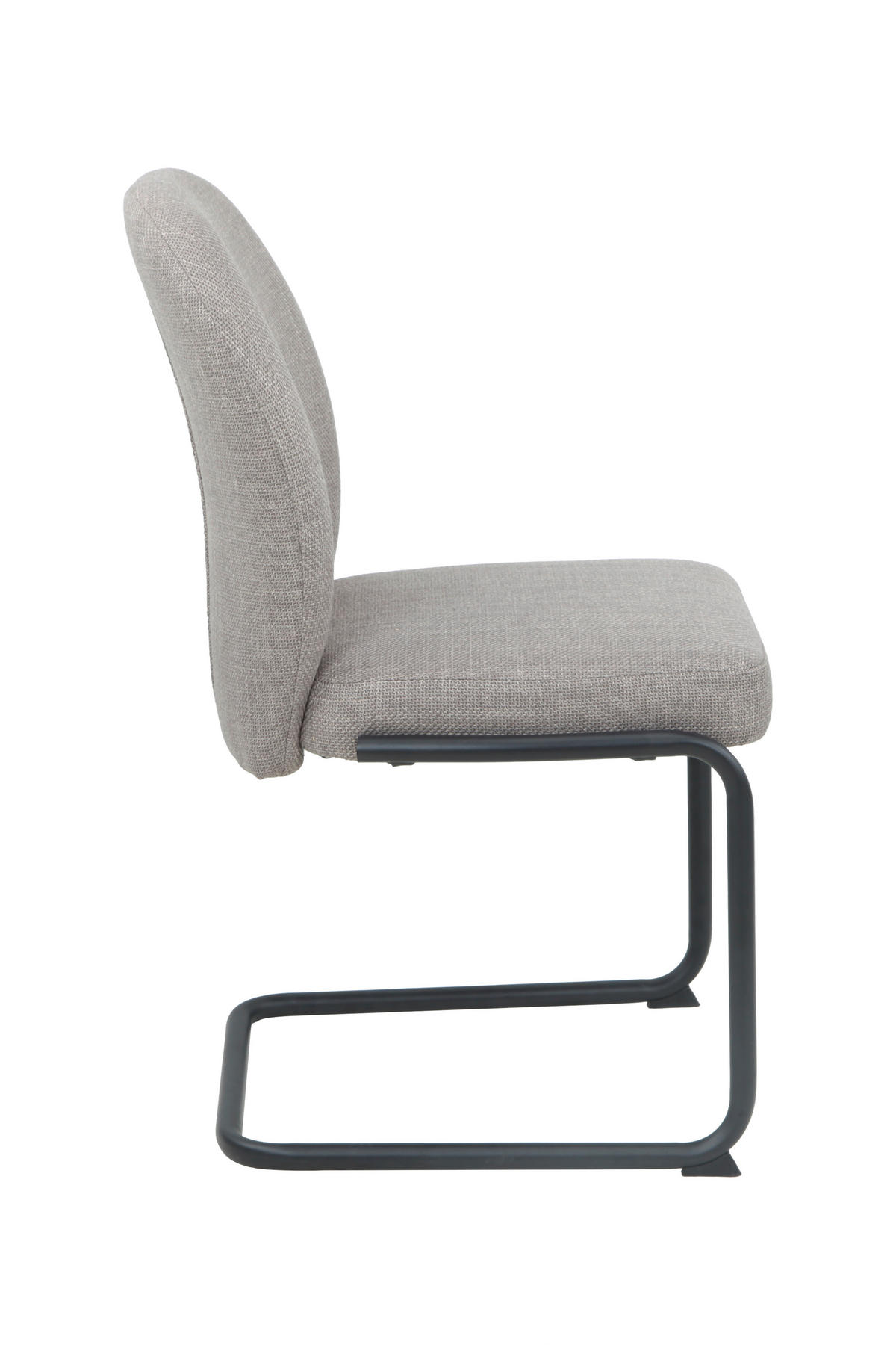 SCHWINGSTUHL-SET 2 Stück  in Stahl Webstoff  - Schlammfarben/Schwarz, MODERN, Textil/Metall (53/90/62cm) - MID.YOU