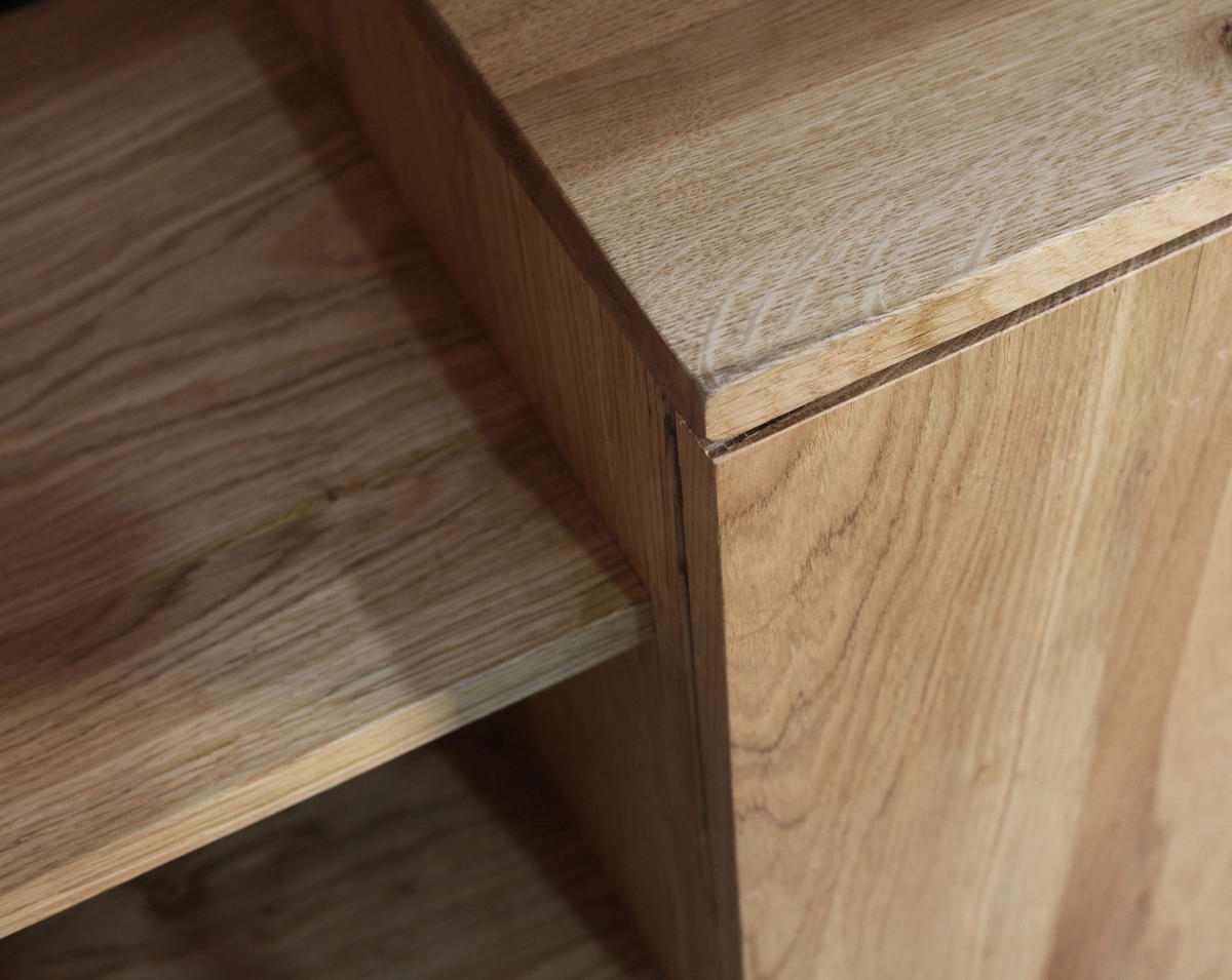 SIDEBOARD  175/100/35 cm  - Eichefarben/Schwarz, LIFESTYLE, Holz/Metall (175/100/35cm) - Landscape