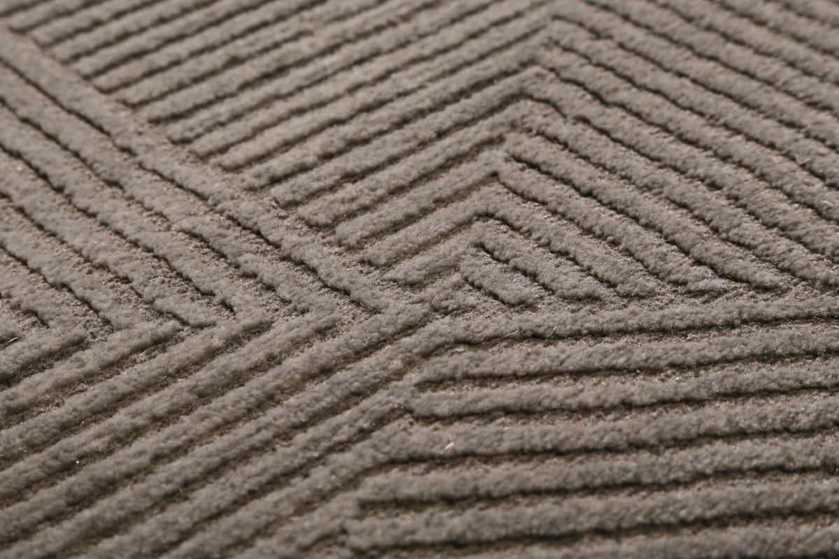 WEBTEPPICH 133/200 cm Velvet Groove Taupe  - Taupe, KONVENTIONELL, Textil (133/200cm) - Esprit