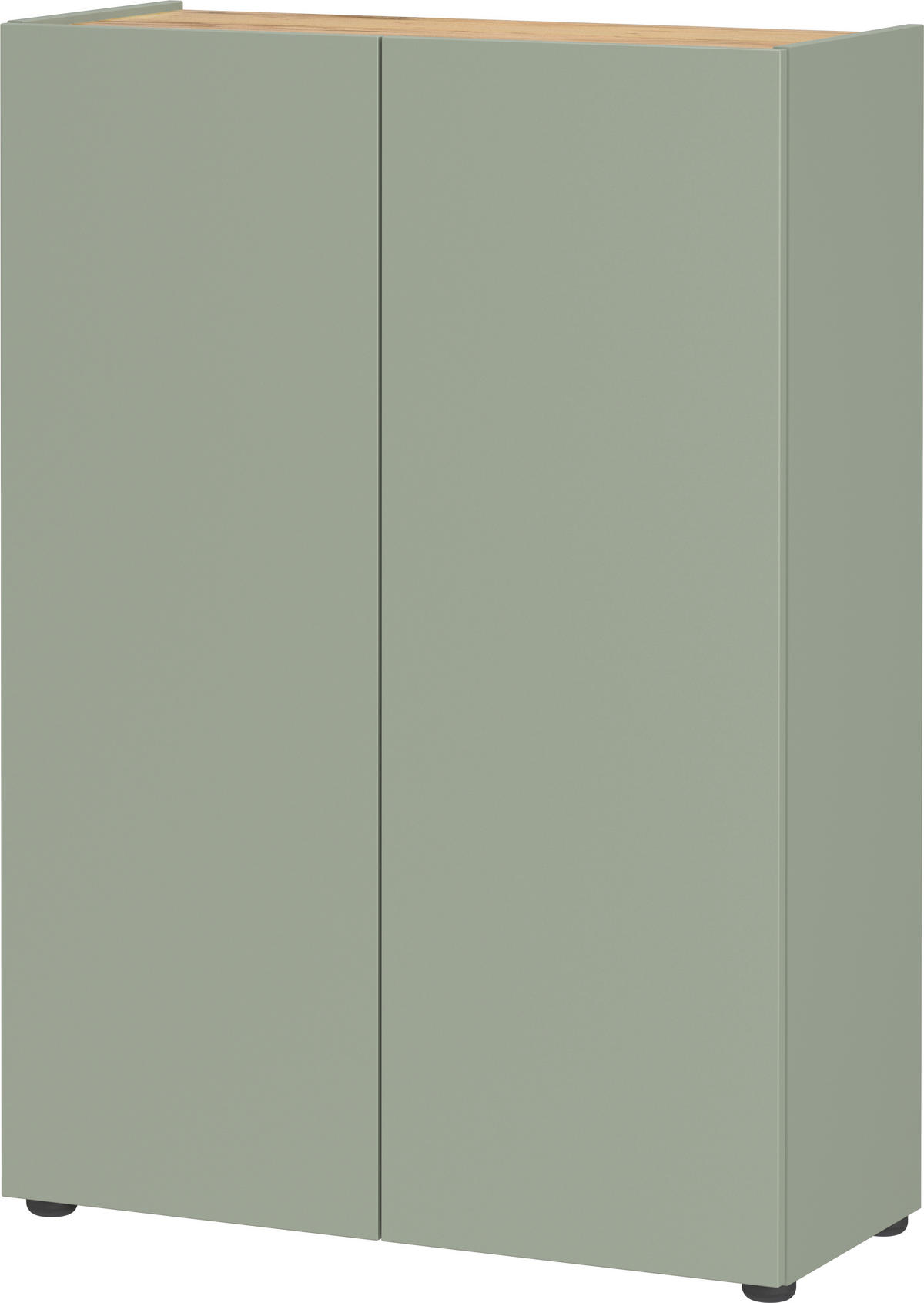 GARDEROBE 3-teilig  in 104/200/33 cm  - Eichefarben/Grün, Design, Glas/Holzwerkstoff (104/200/33cm) - Germania