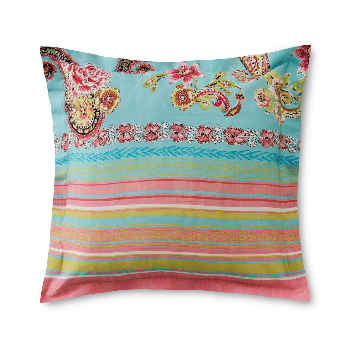 KISSENHÜLLE Rapallo 40/40 cm  - Türkis, KONVENTIONELL, Textil (40/40cm) - Bassetti